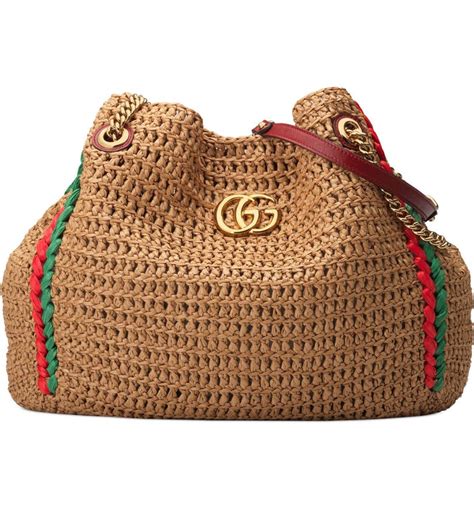 gucci marmont raffia tote|gg marmont leather backpack.